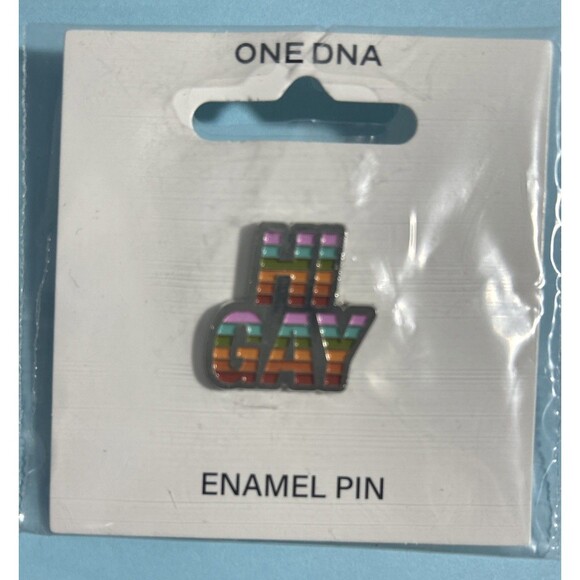 2 Pride Pins -Heart and Hi Gay New in Package - Picture 2 of 4